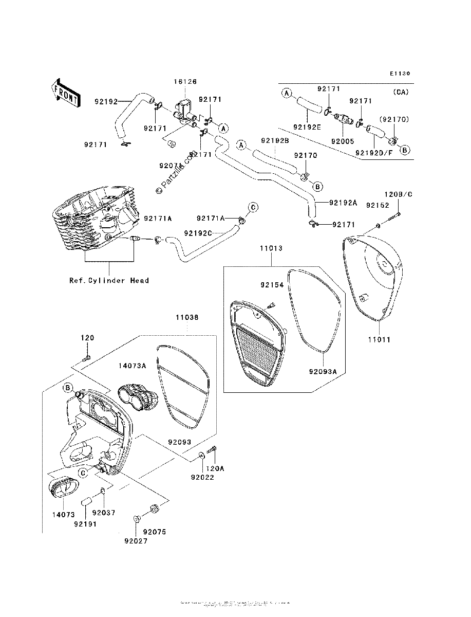 Diagrama de AIR CLEANER