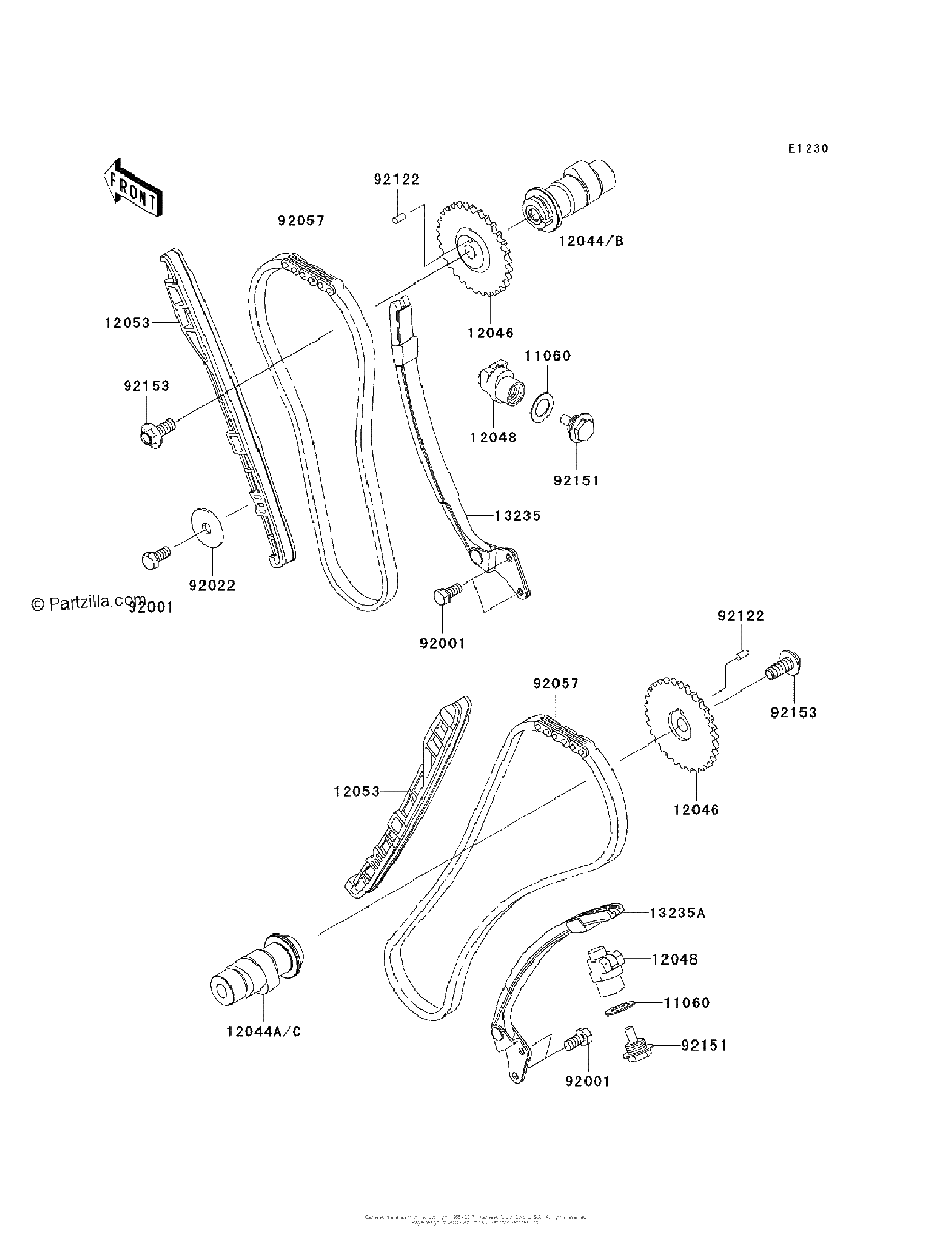 Diagrama de CAMSHAFT S TENSIONER
