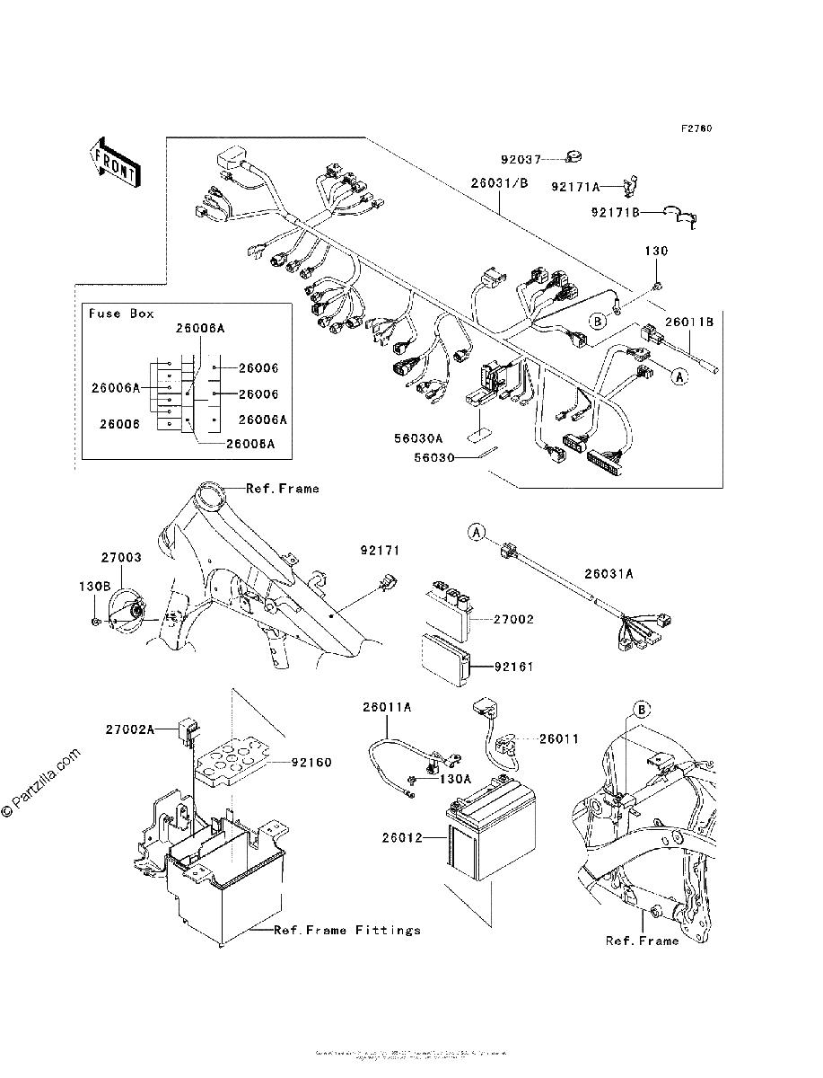 Diagrama de CHASSIS ELECTRICAL EQUIPMENT
