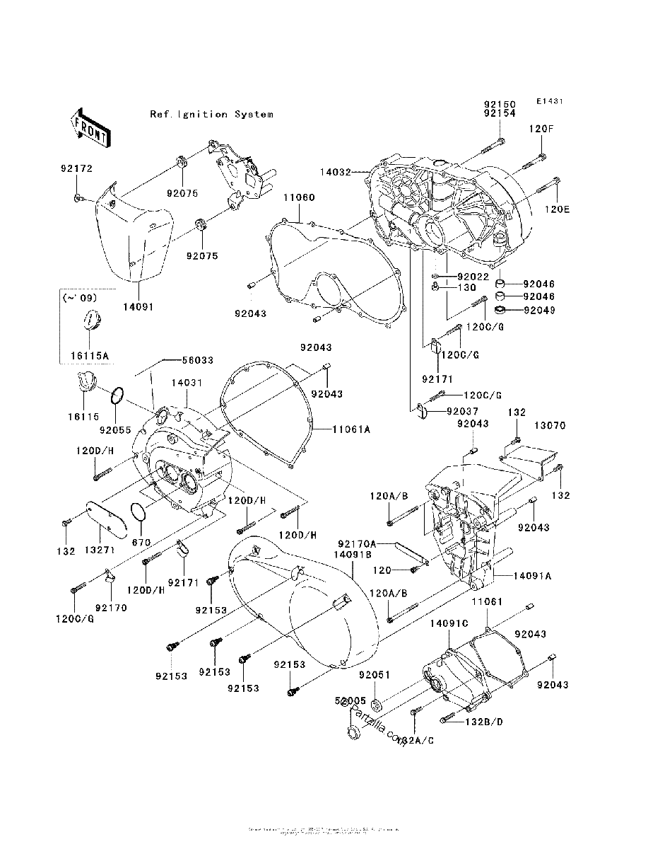 Diagrama de ENGINE COVER S