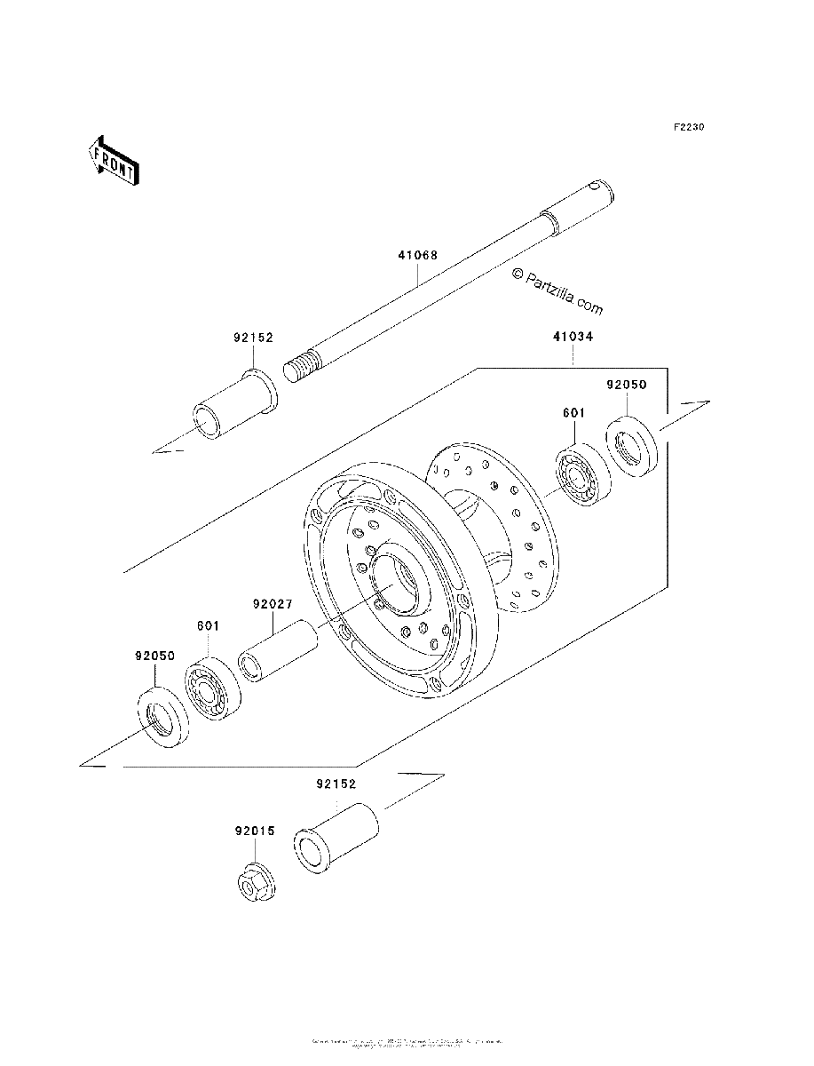 Diagrama de FRONT WHEEL