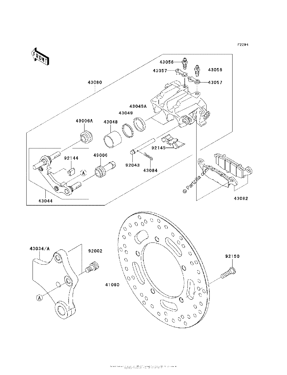Diagrama de REAR BRAKE