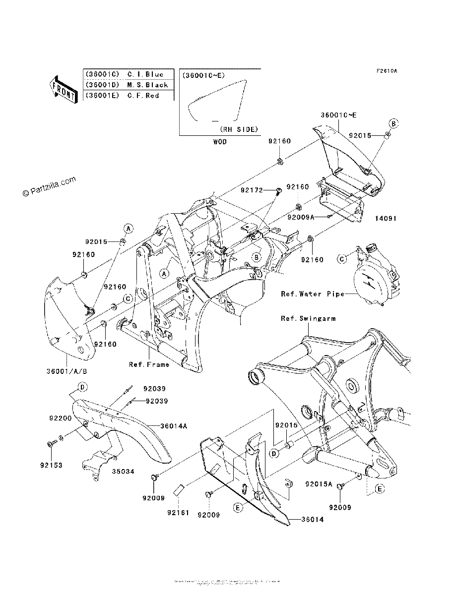 Diagrama de SIDE COVERS CHAIN COVER BAF