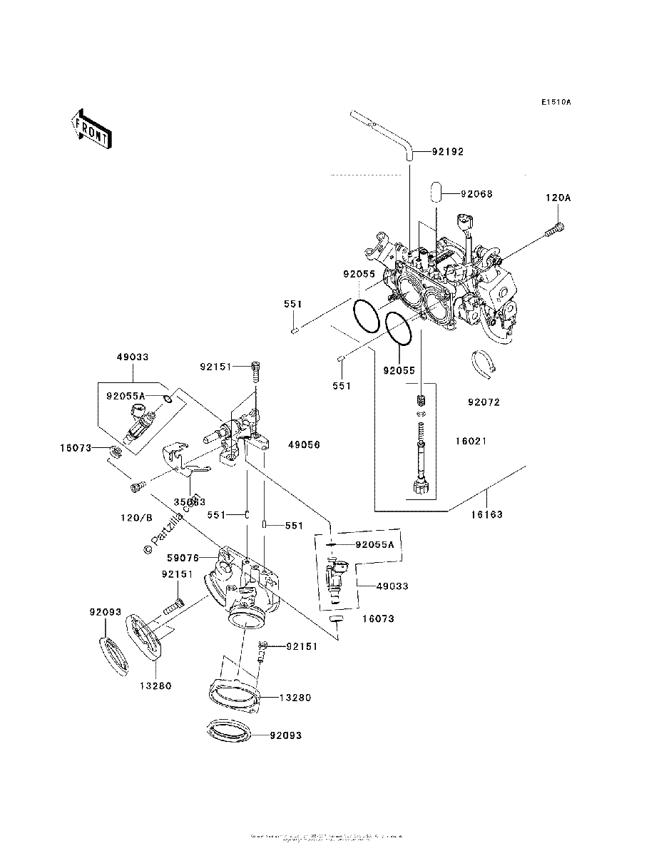 Diagrama de THROTTLE B8F BAF