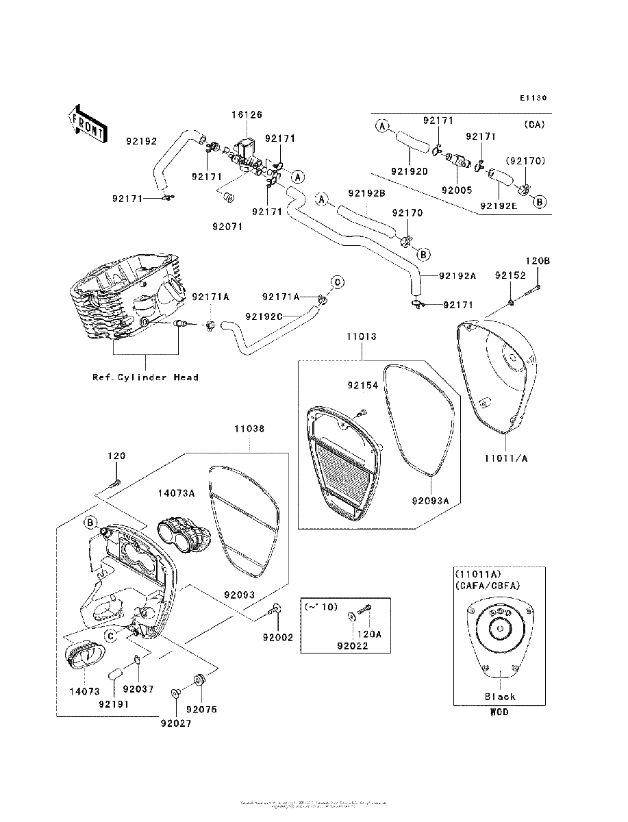 Diagrama de AIR CLEANER