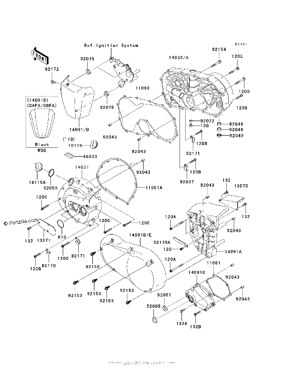 Diagrama de ENGINE COVER S