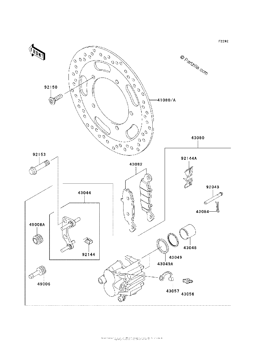 Diagrama de FRONT BRAKE