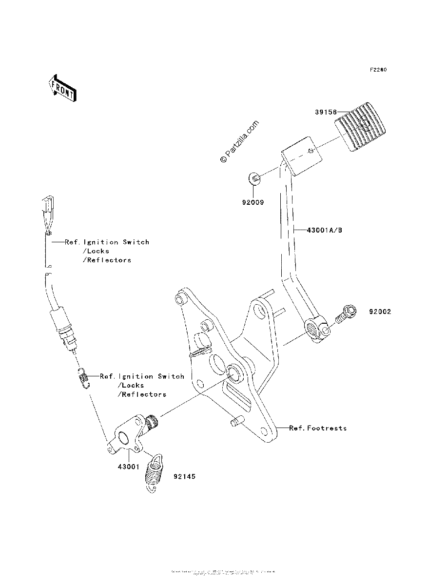 Diagrama de BRAKE PEDAL TORQUE LINK