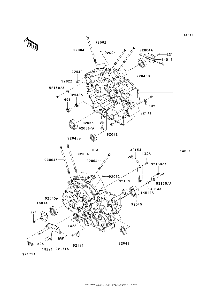 Diagrama de CRANKCASE