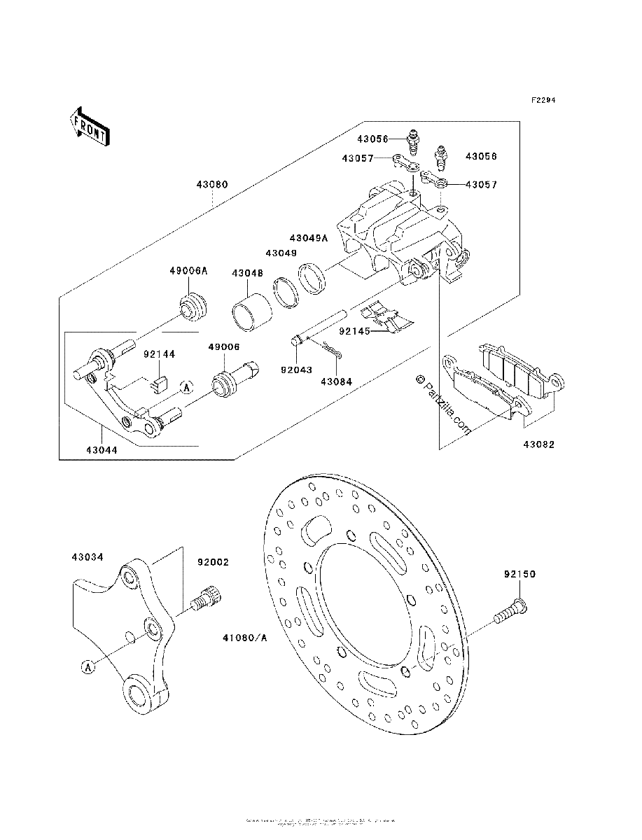Diagrama de REAR BRAKE