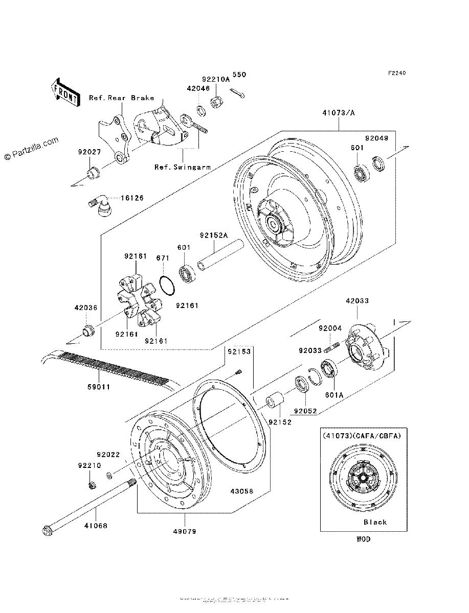 Diagrama de REAR WHEEL CHAIN