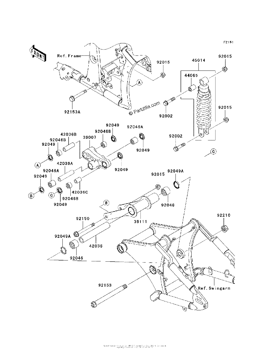 Diagrama de SUSPENSION SHOCK ABSORBER