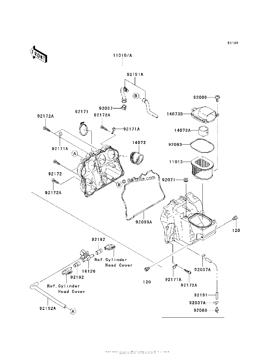 Diagrama de AIR CLEANER