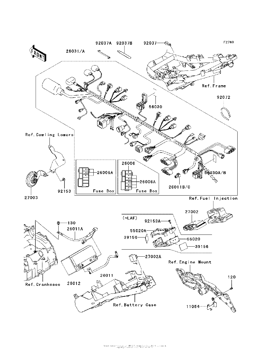 Diagrama de CHASSIS ELECTRICAL EQUIPMENT