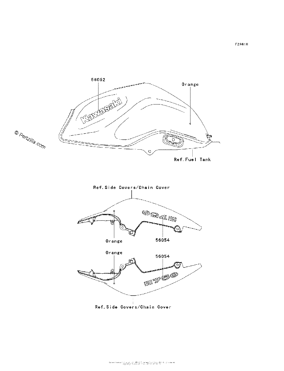 Diagrama de DECALS ORANGE LAF LAS