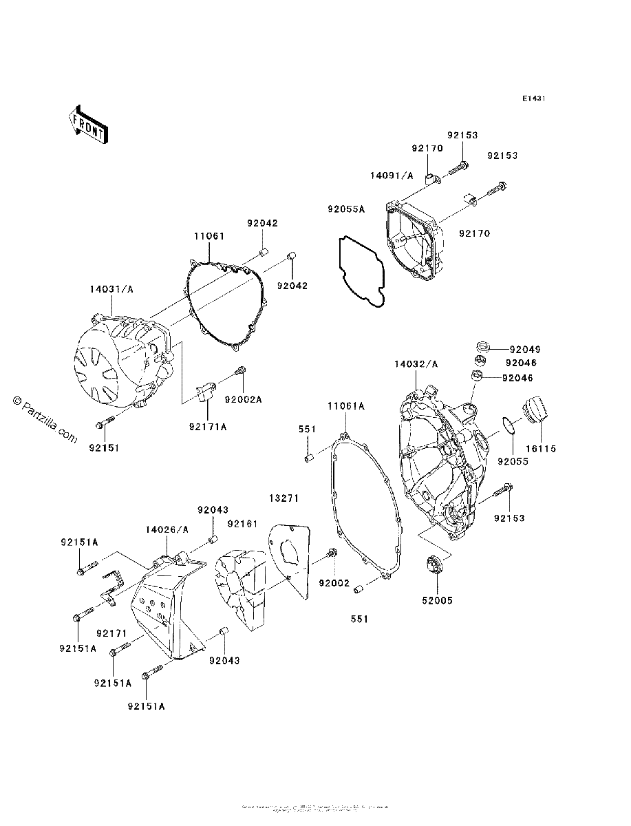 Diagrama de ENGINE COVER S