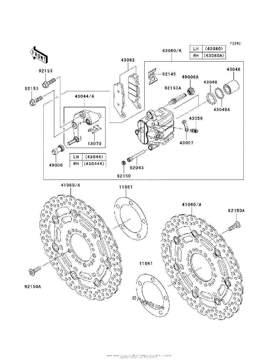 Diagrama de FRONT BRAKE