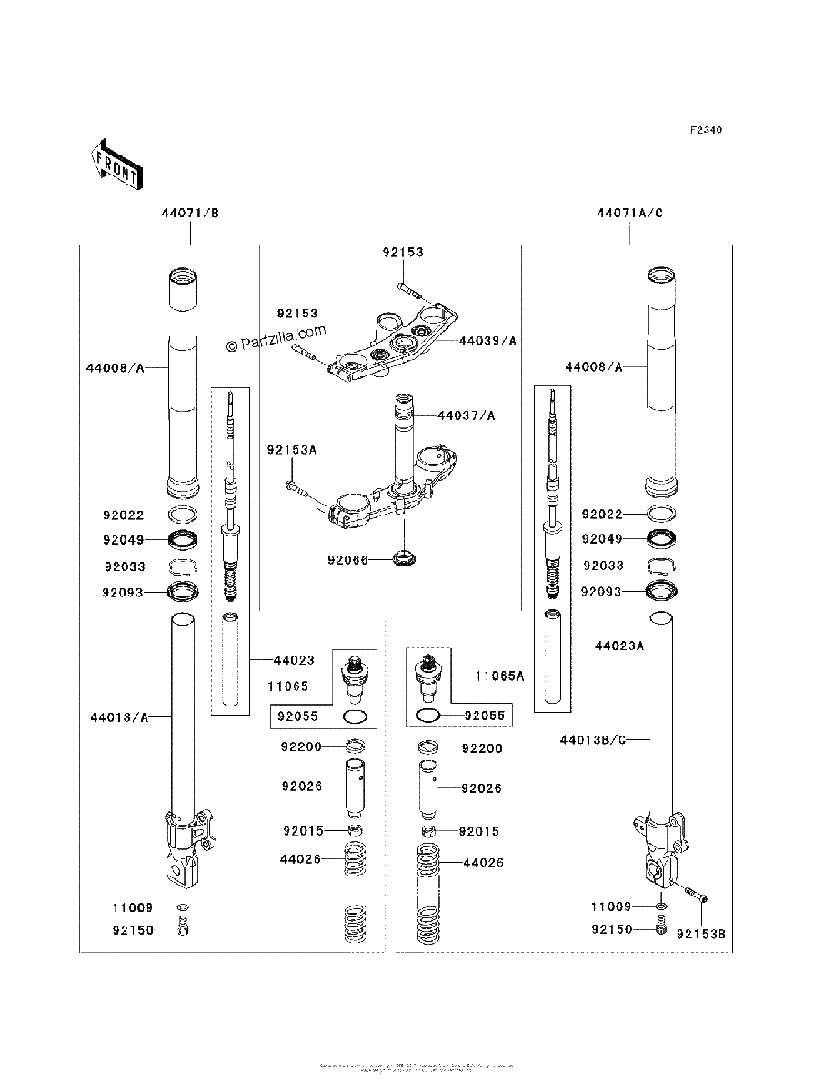 Diagrama de FRONT FORK