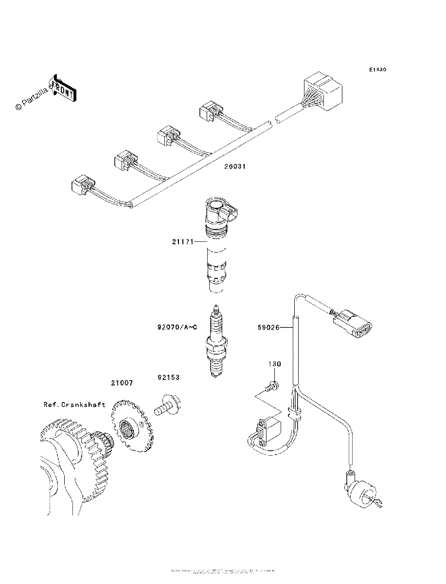 Diagrama de IGNITION SYSTEM
