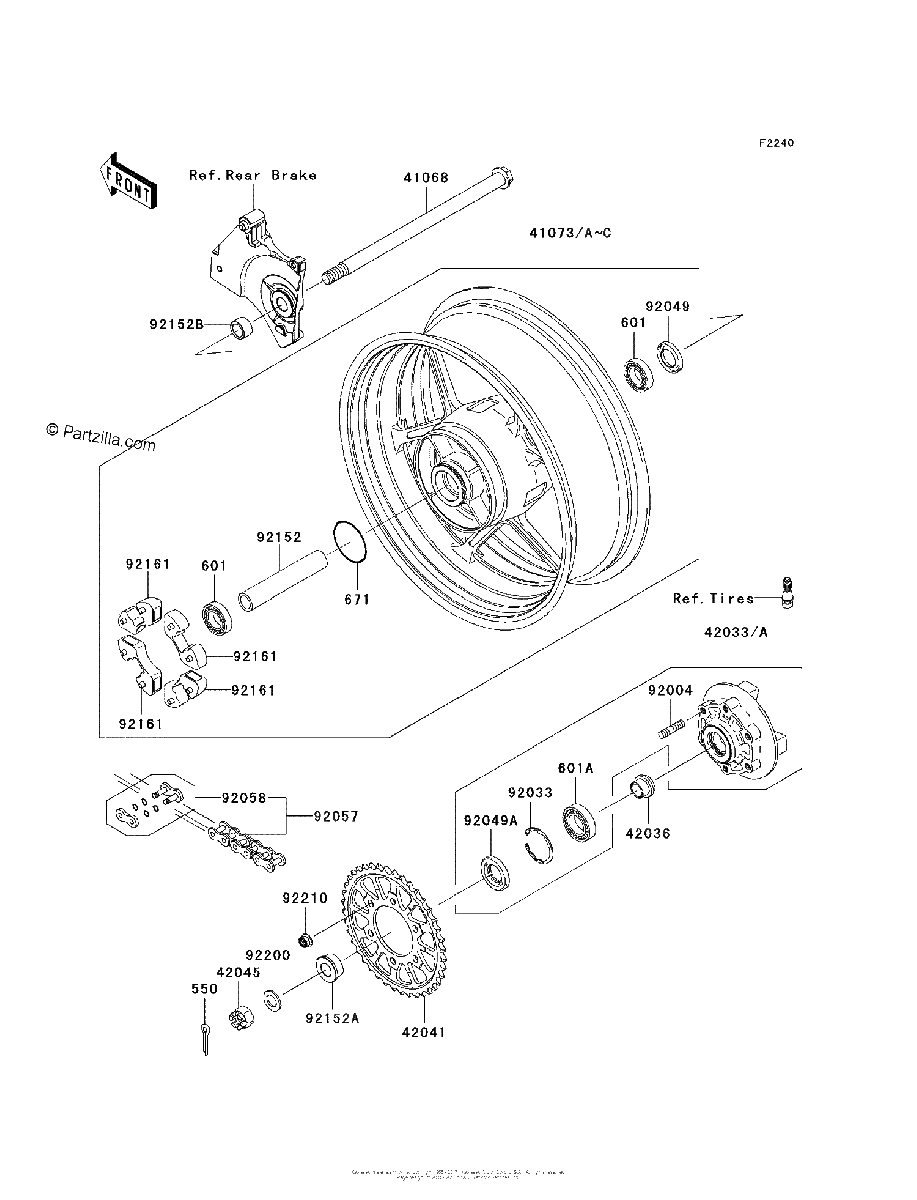 Diagrama de REAR HUB