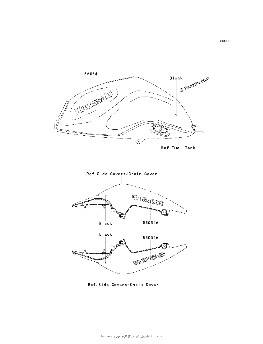 Diagrama de DECALS BLACK LAF LAS