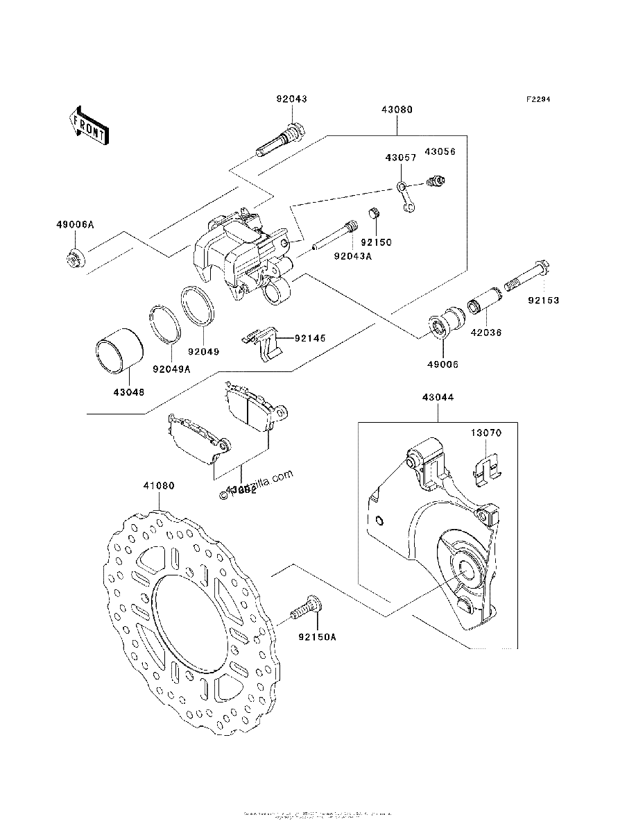 Diagrama de REAR BRAKE