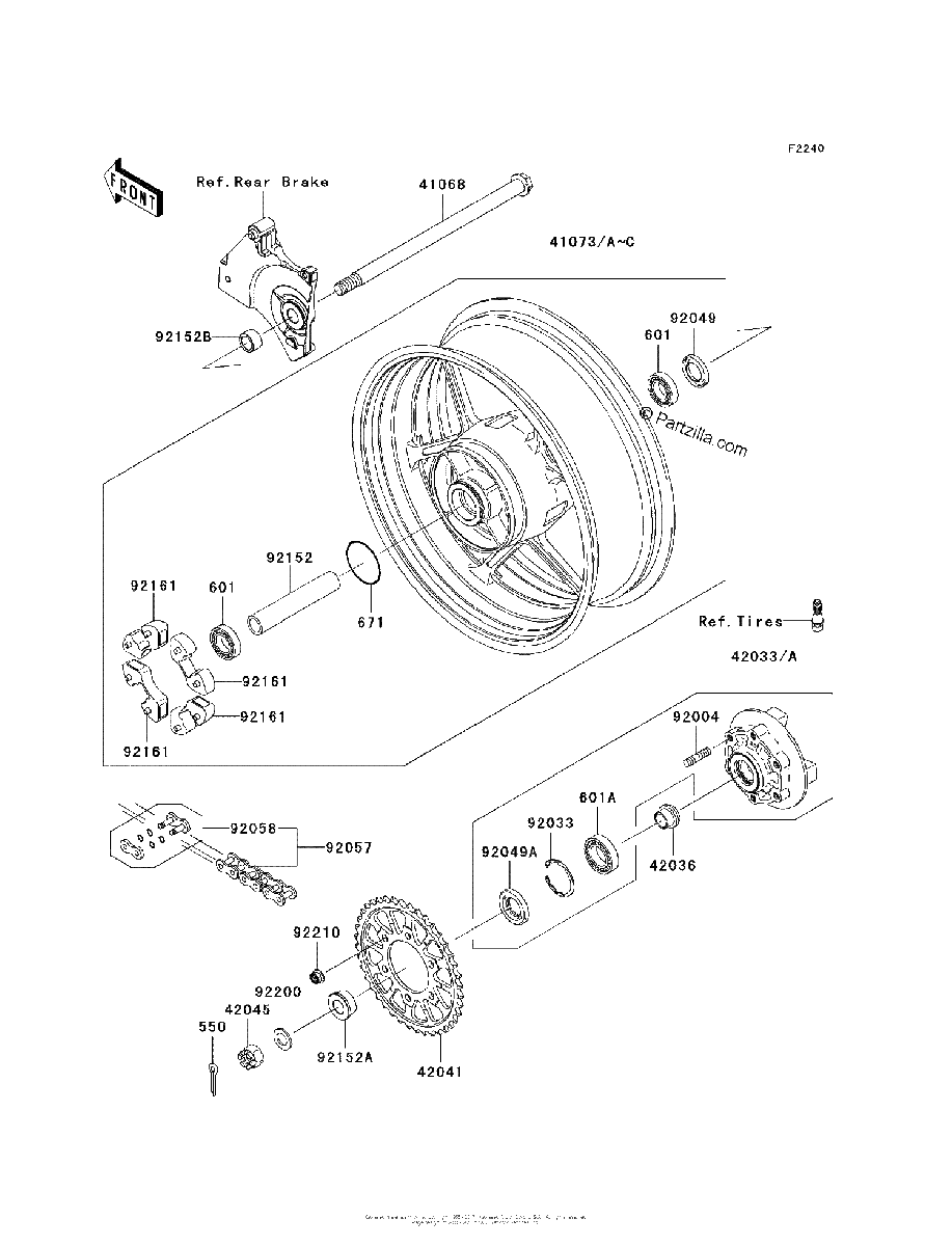 Diagrama de REAR HUB
