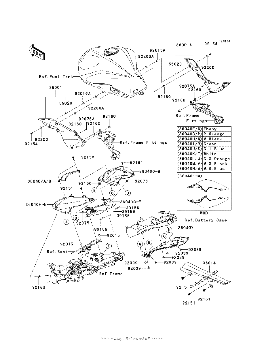 Diagrama de SIDE COVERS CHAIN COVER L8F LAS