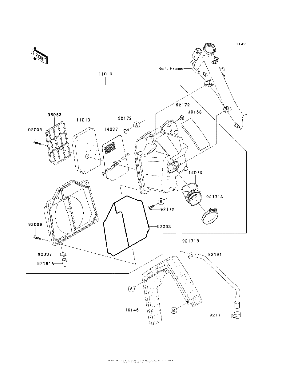 Diagrama de AIR CLEANER