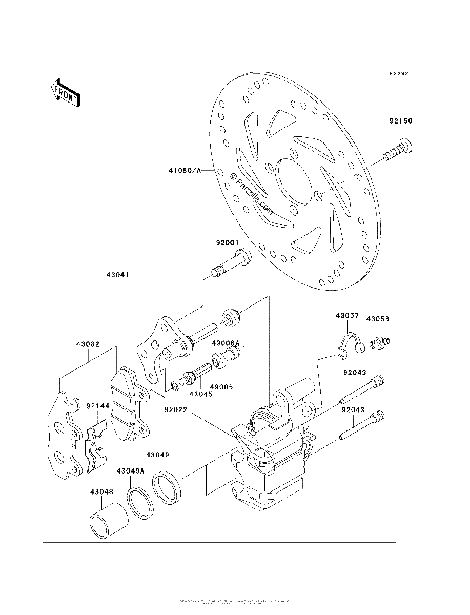 Diagrama de FRONT BRAKE