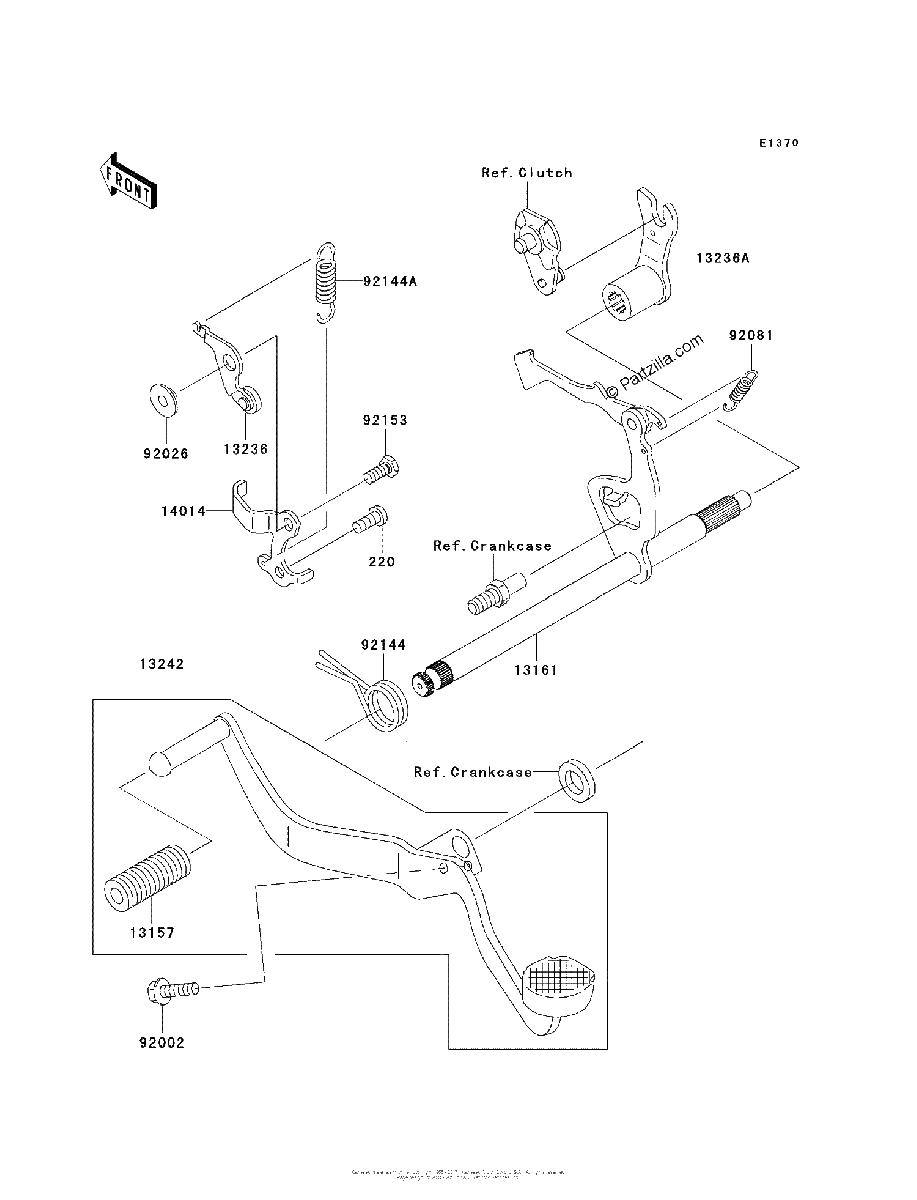 Diagrama de GEAR CHANGE MECHANISM