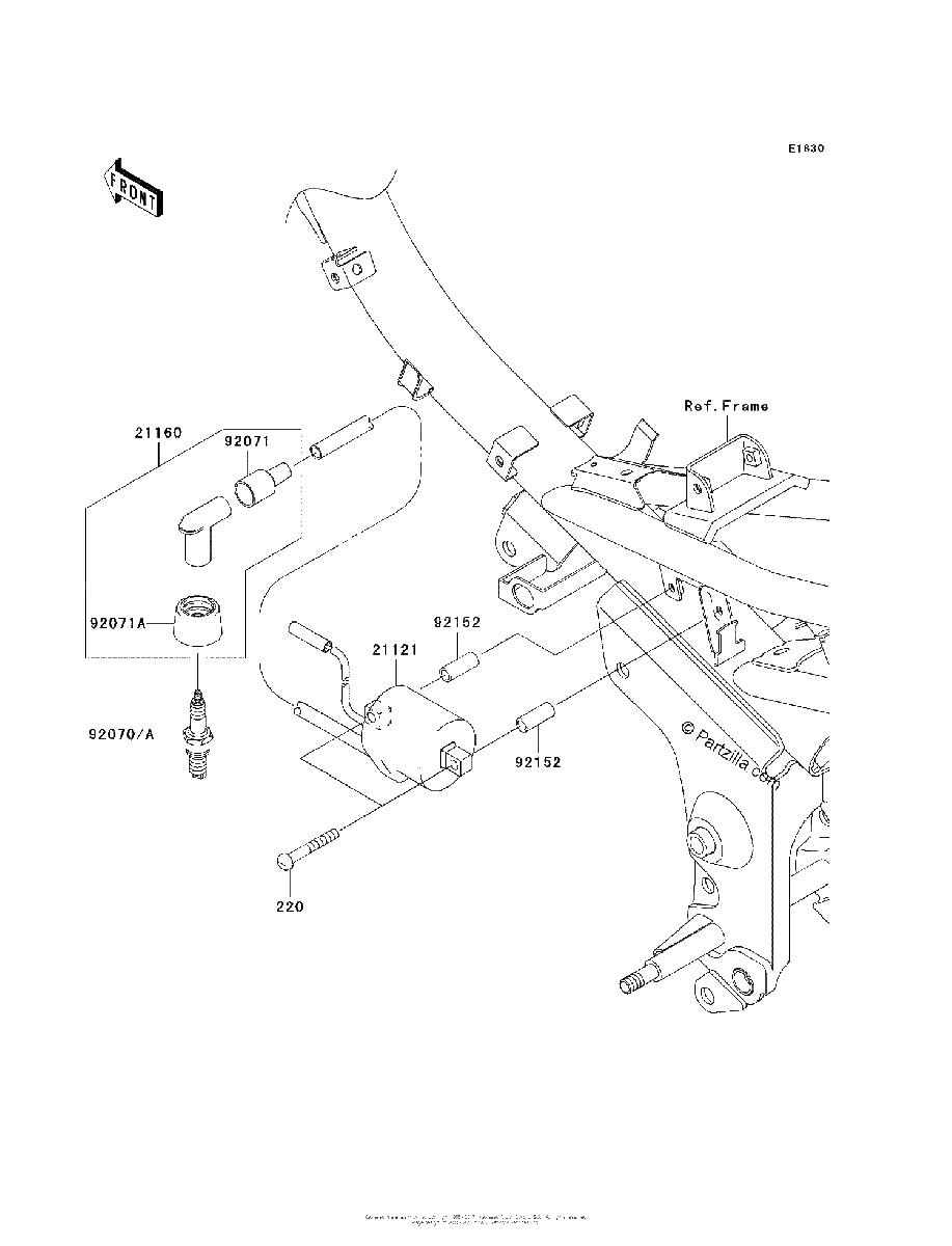 Diagrama de IGNITION SYSTEM