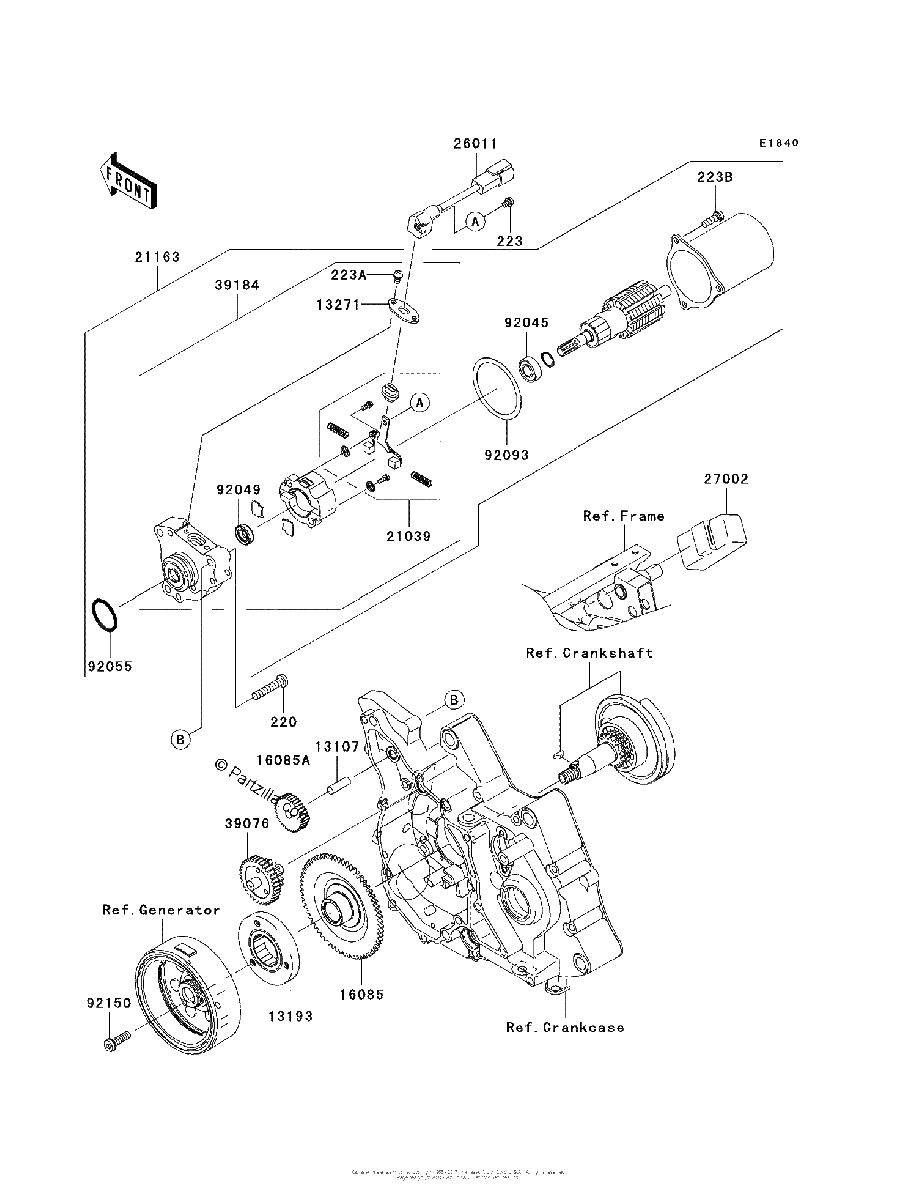 Diagrama de STARTER MOTOR