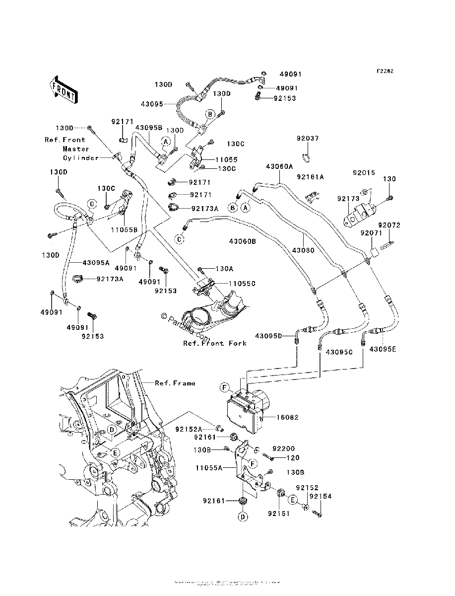 Diagrama de BRAKE PIPING