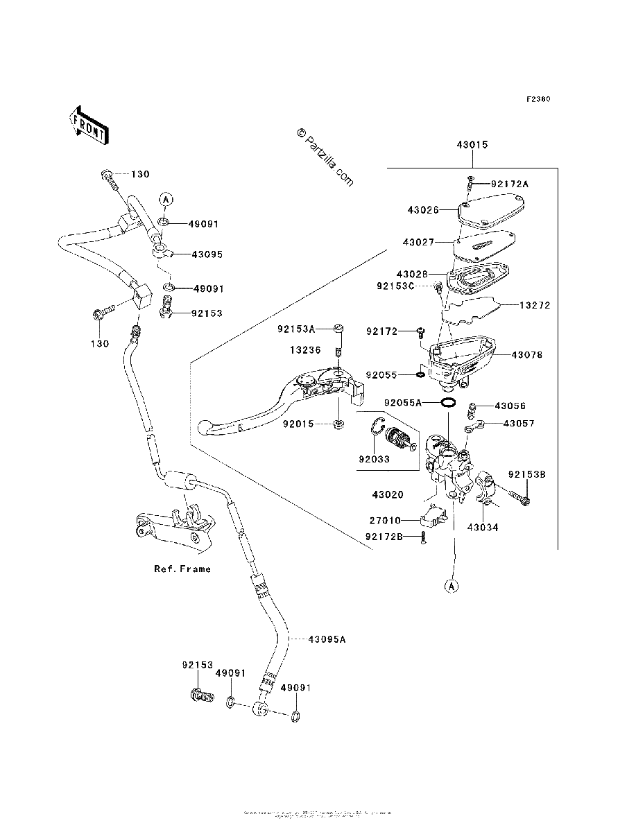 Diagrama de CLUTCH MASTER CYLINDER