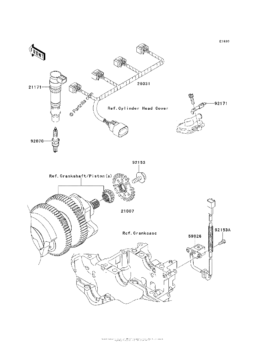 Diagrama de IGNITION SYSTEM