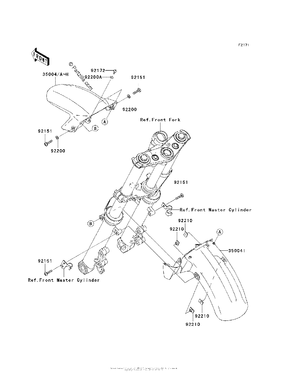 Diagrama de FRONT FENDER S
