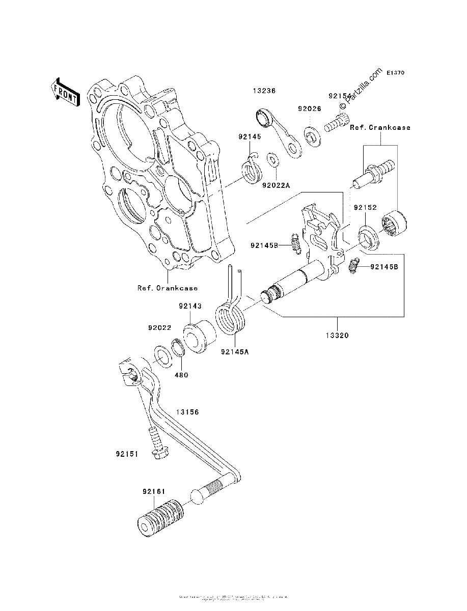 Diagrama de GEAR CHANGE MECHANISM