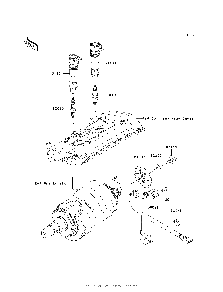 Diagrama de IGNITION SYSTEM
