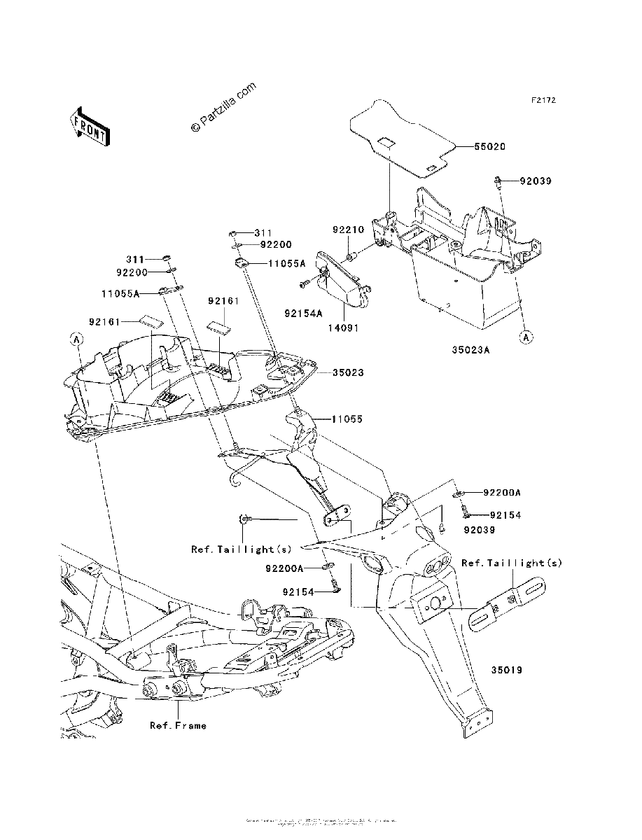Diagrama de REAR FENDER S
