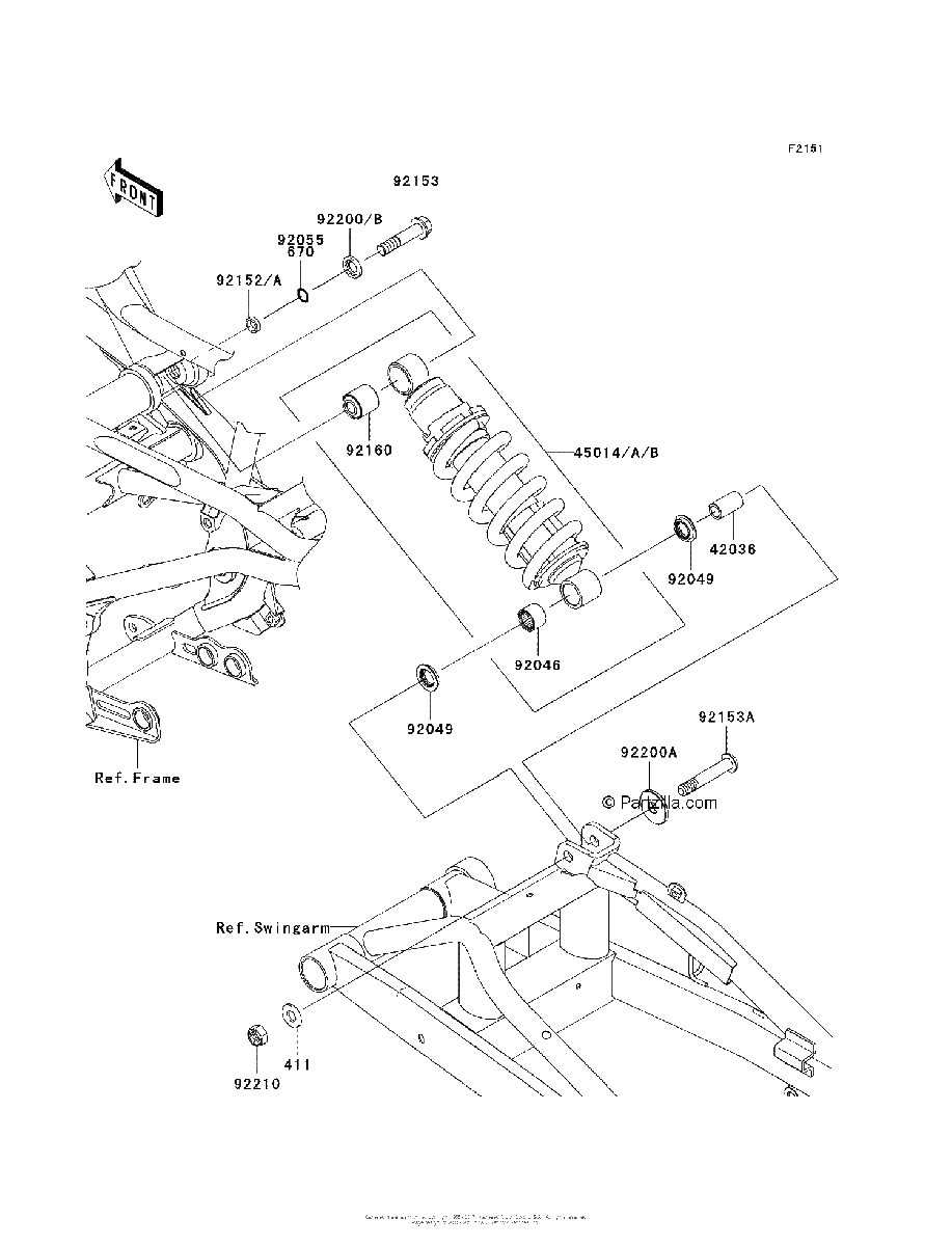 Diagrama de SUSPENSION SHOCK ABSORBER