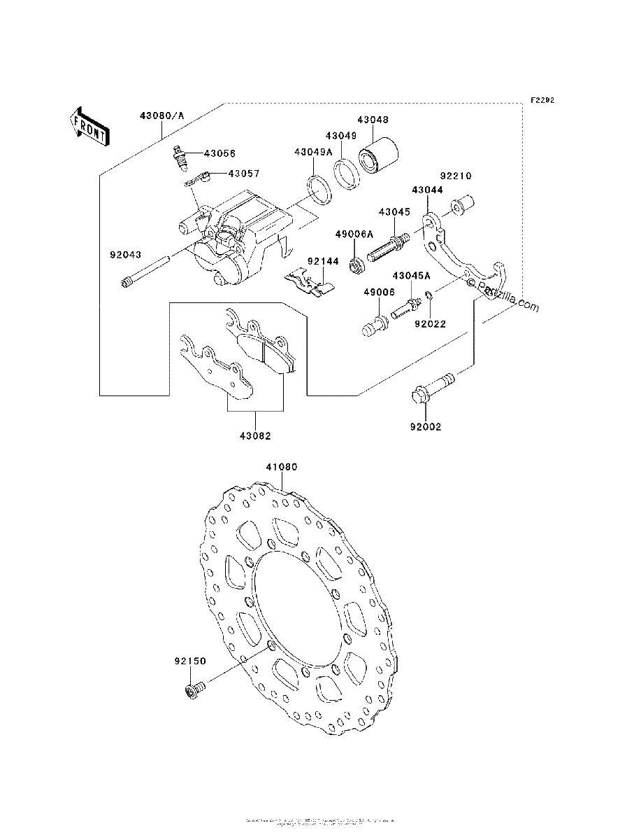 Diagrama de FRONT BRAKE