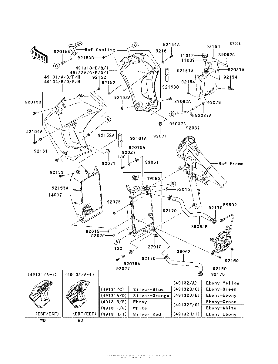 Diagrama de RADIATOR EBF EEF