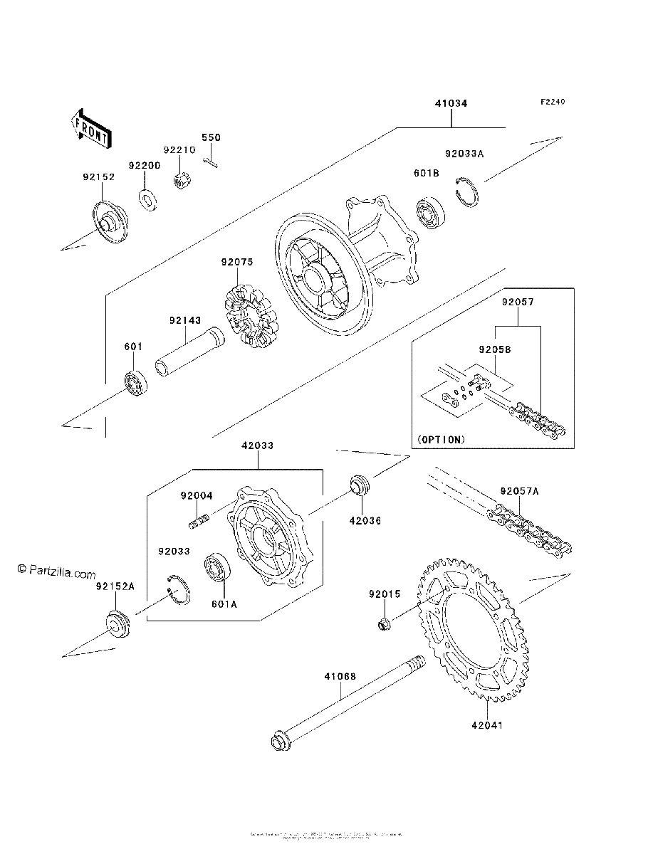 Diagrama de REAR HUB EBF