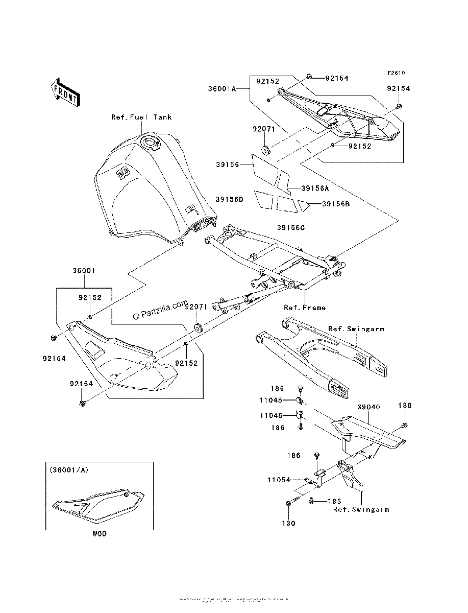 Diagrama de SIDE COVERS CHAIN COVER EBF ECF