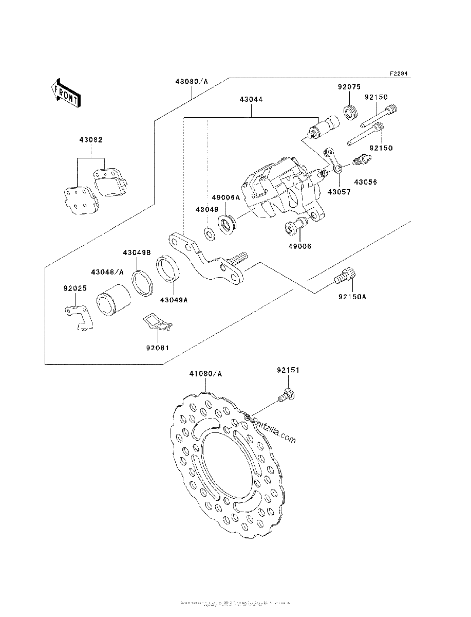 Diagrama de REAR BRAKE