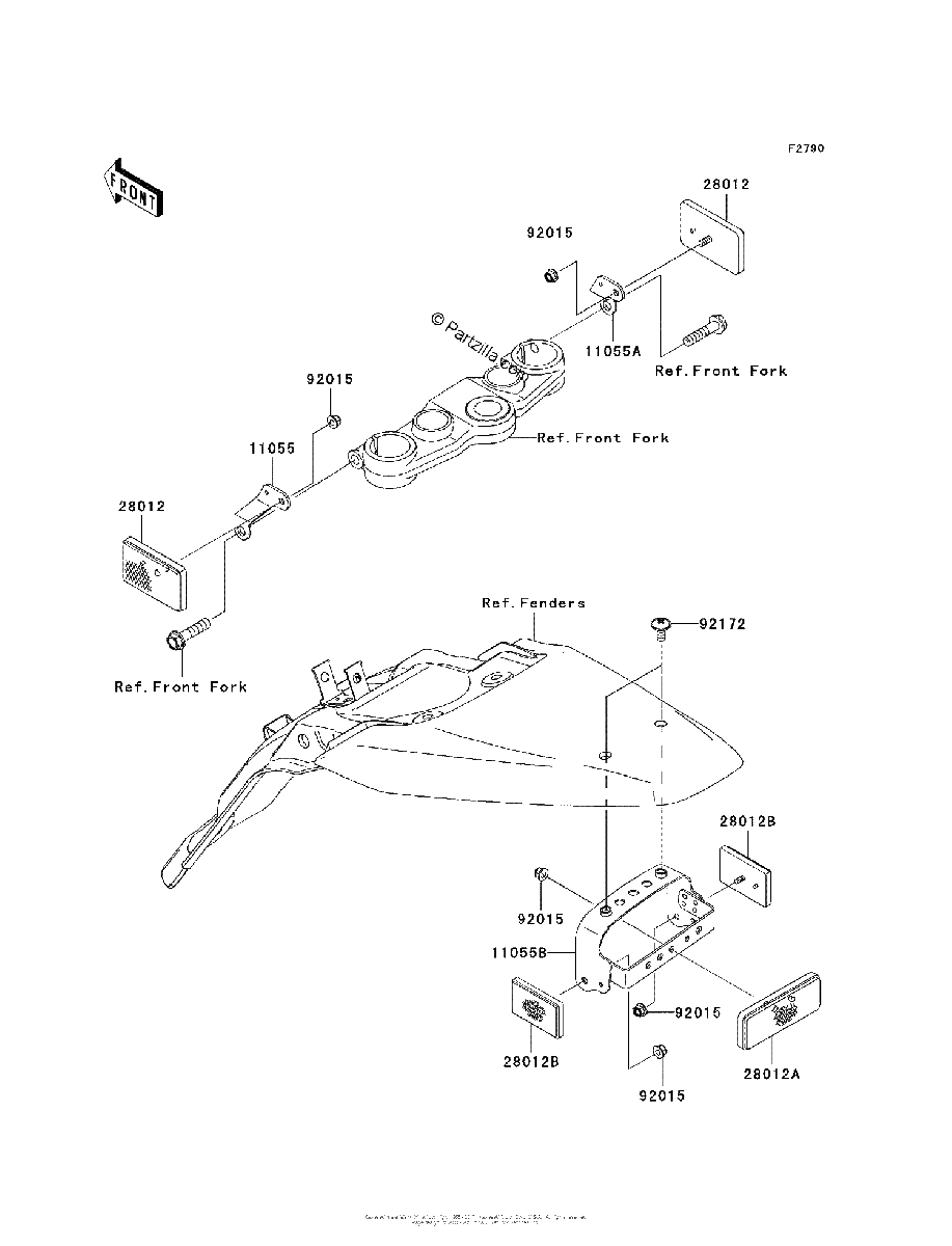 Diagrama de REFLECTORS A8F A9F AAF ABF CN