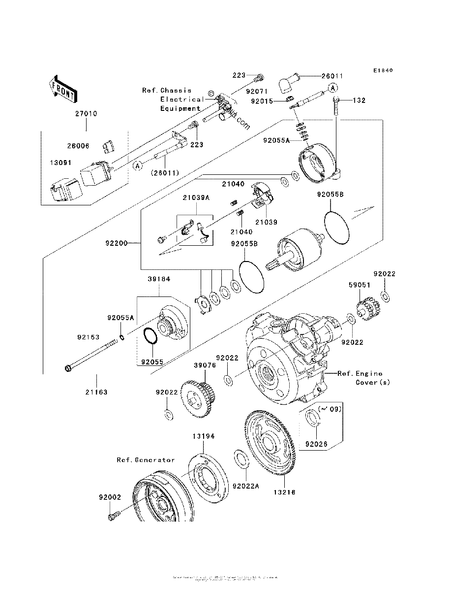 Diagrama de STARTER MOTOR