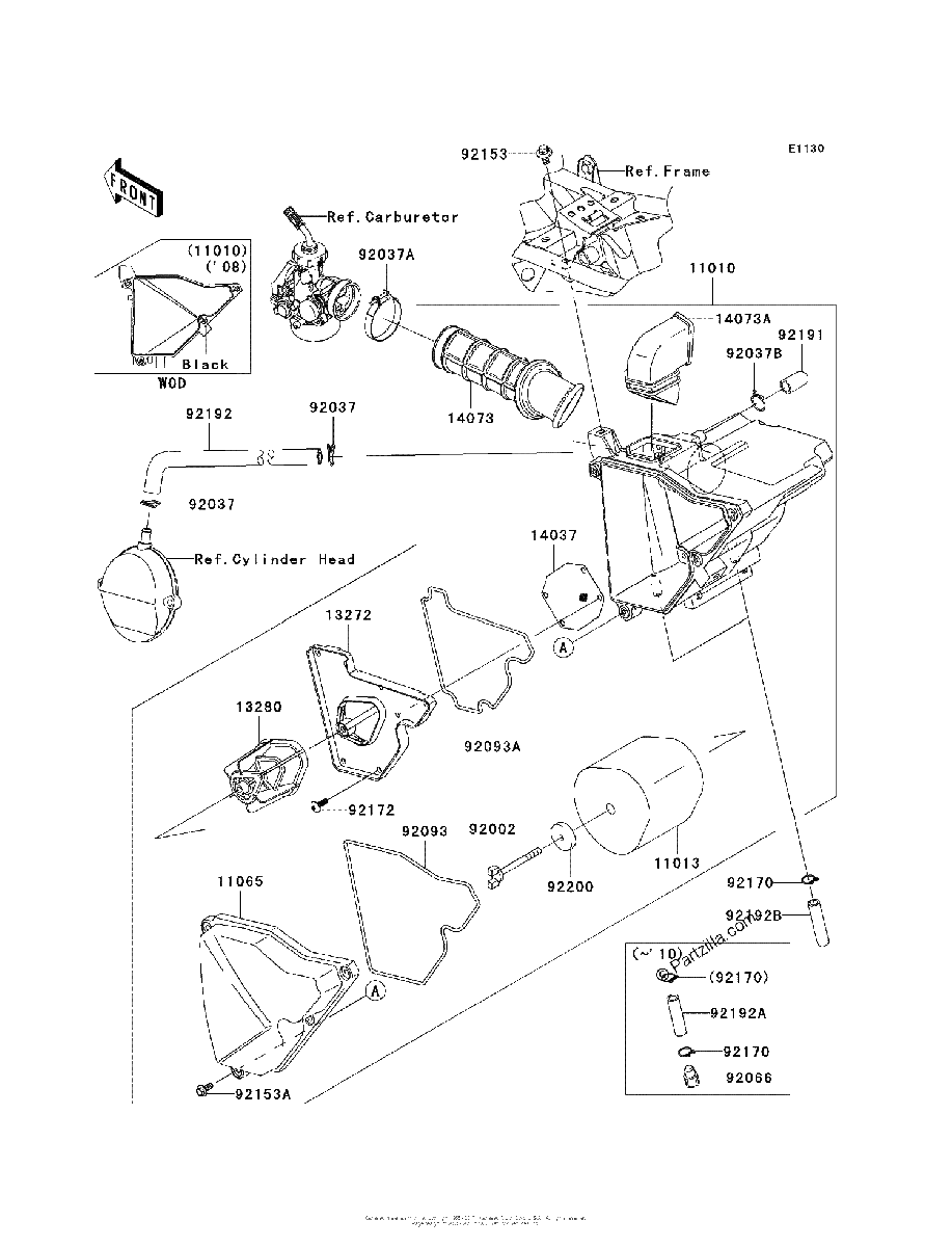 Diagrama de AIR CLEANER