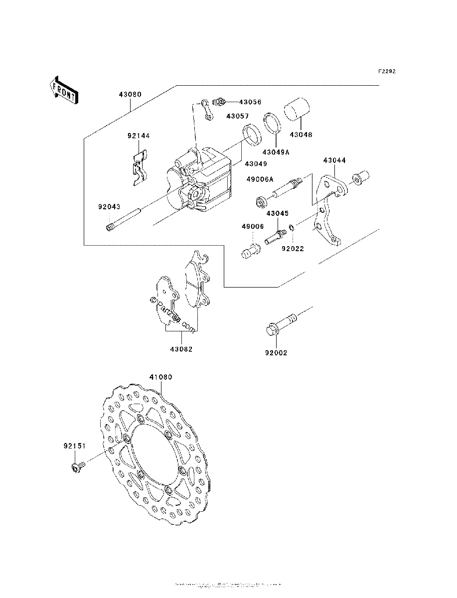 Diagrama de FRONT BRAKE